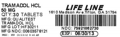 Tramadol HCl 50 mg Tablet Label (Tramadol 50mg)
